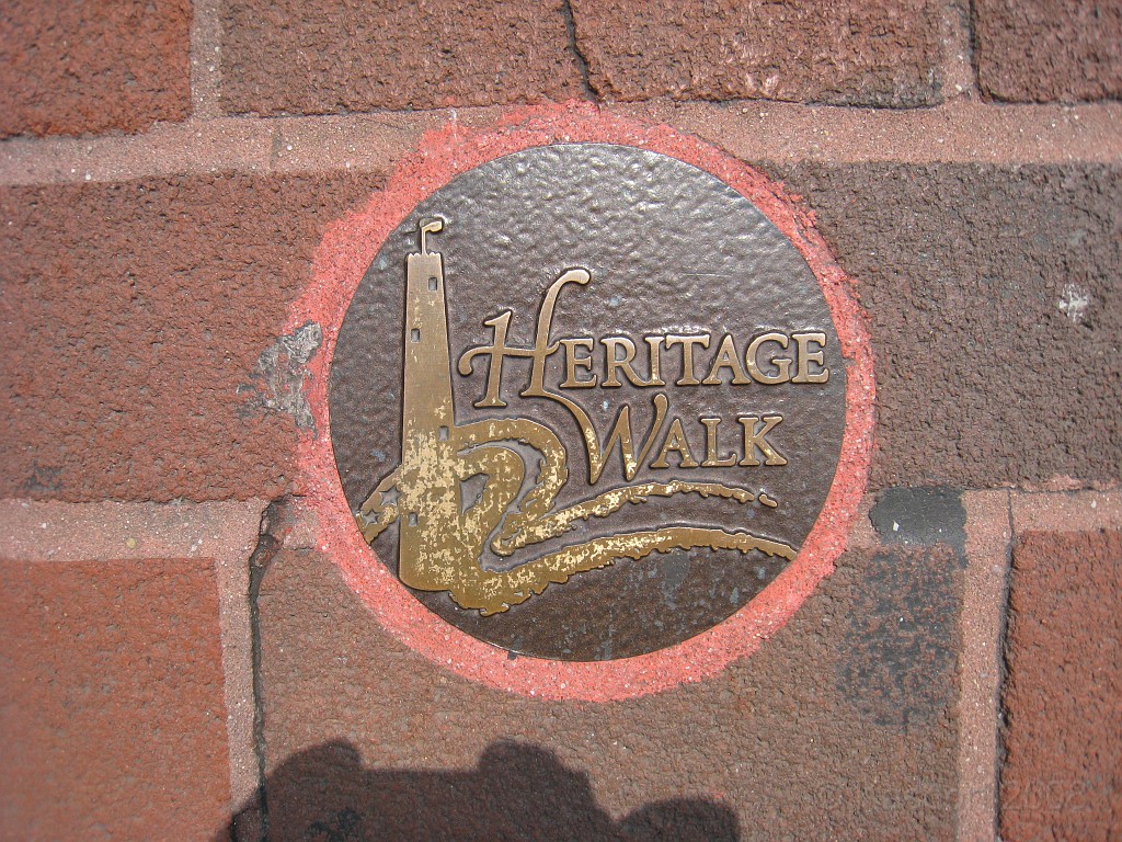 Baltimore MD 2009 0430.jpg - The sidewalk has brass plaques installed you can follow for a walking tour. Note the different languages in following pictures.